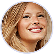 dentist and patient smiling